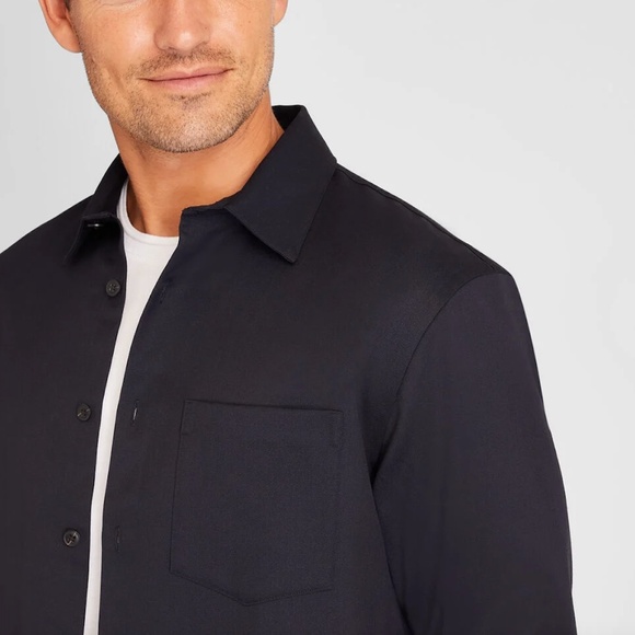 Refined Wool Shirt - Brand New - NEVER WORN - Navy - Picture 3 of 5